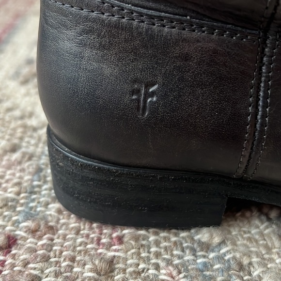 Frye | NWOB Melissa Button Lug Tall Boot in Smoke - Size US 7 - Picture 7 of 11